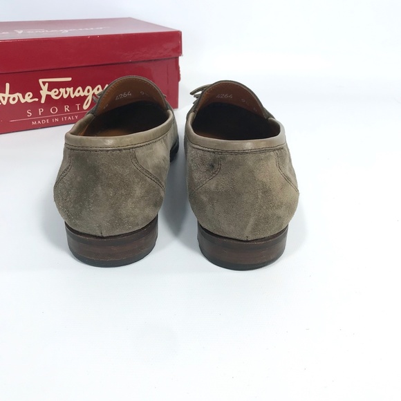 Salvatore Ferragamo Genuine Suede Loafers - Picture 6 of 9